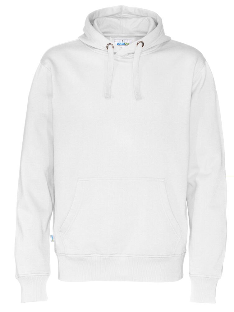 HOODIE MAN - GOTS GECERTIFICEERD — Wit