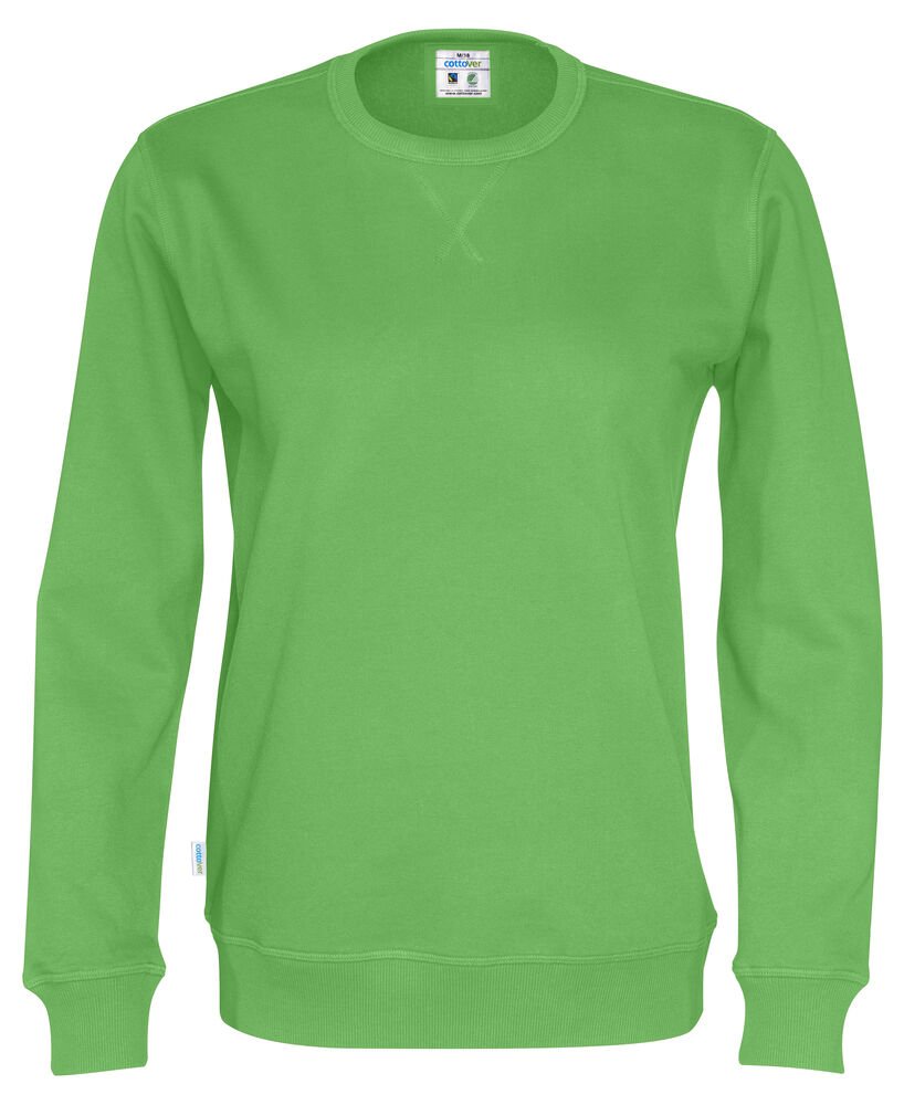 SWEATER CREW NECK UNISEX - GOTS GECERTIFICEERD — Groen