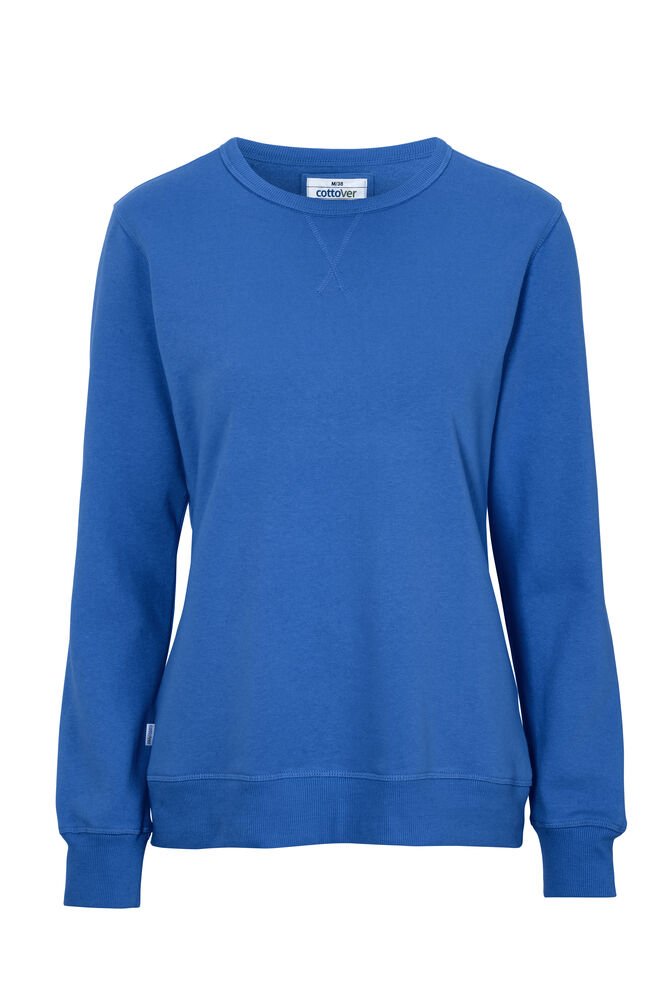 SWEATER CREW NECK LADY - GOTS GECERTIFICEERD — Koninklijk Blauw