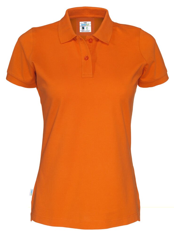 POLO PIQUE LADY - GOTS GECERTIFICEERD — Oranje