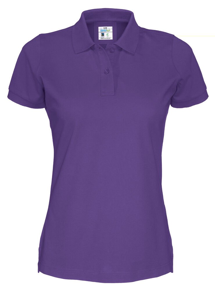 POLO PIQUE LADY - GOTS GECERTIFICEERD — Paars