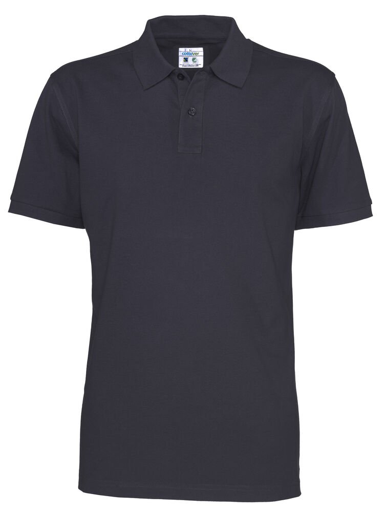 POLO PIQUE MAN - GOTS GECERTIFICEERD — Marine
