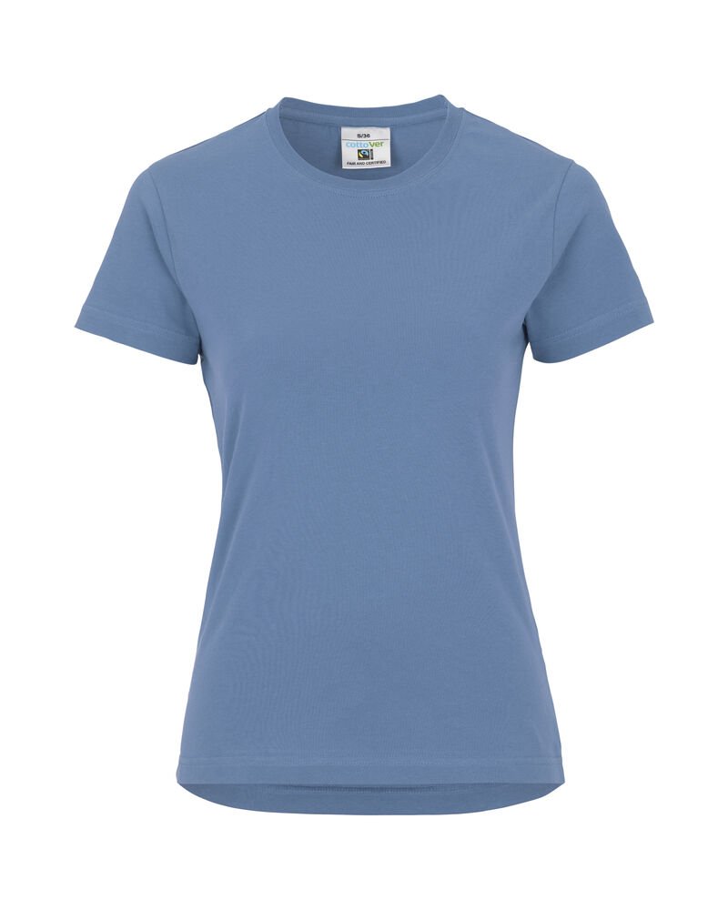 T-SHIRT LADY - GOTS GECERTIFICEERD — Vintage Blauw