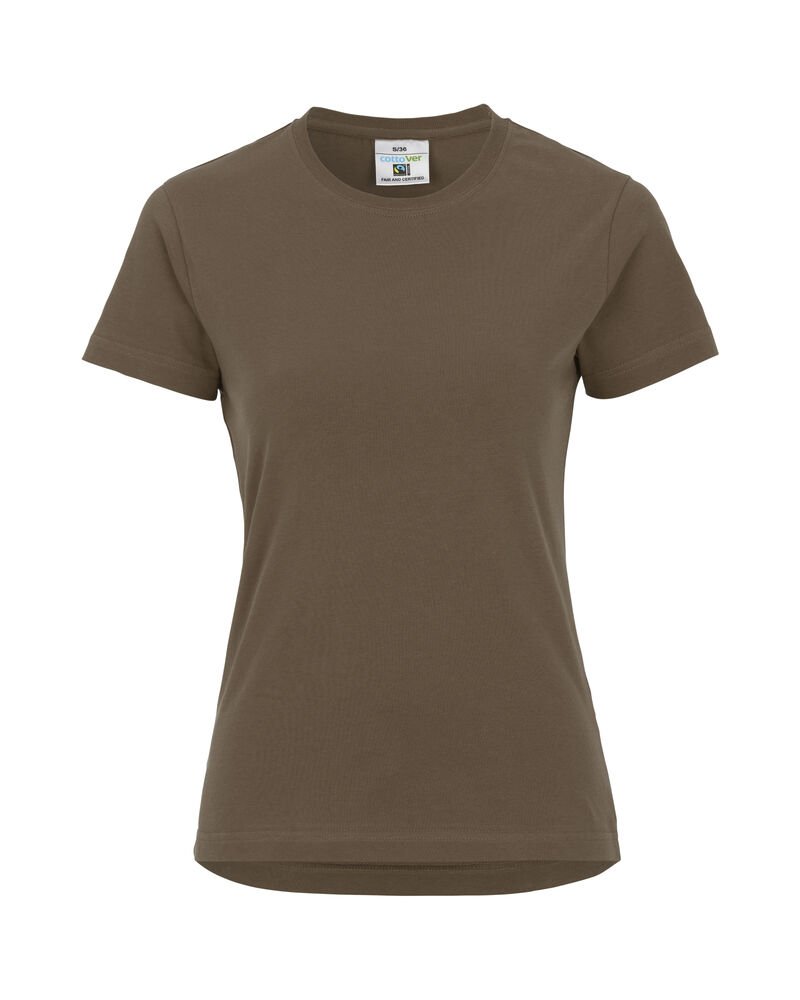 T-SHIRT LADY - GOTS GECERTIFICEERD — Bruin