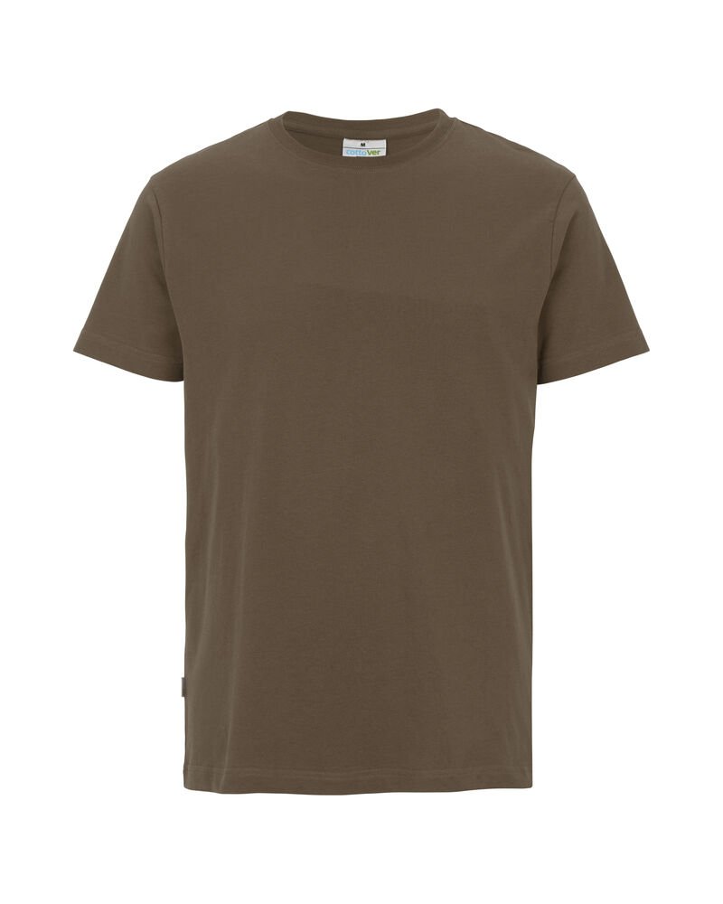T-SHIRT MAN - GOTS GECERTIFICEERD — Bruin