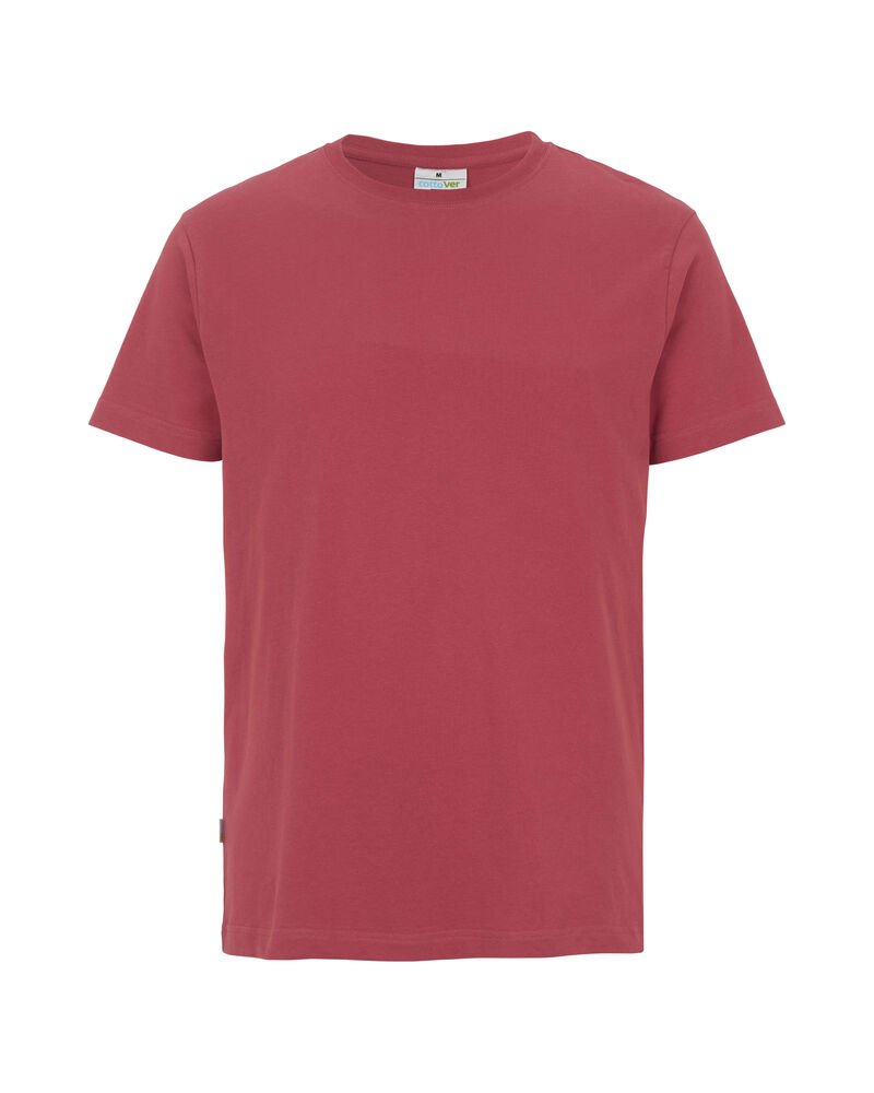 T-SHIRT MAN - GOTS GECERTIFICEERD — Vintage Rood