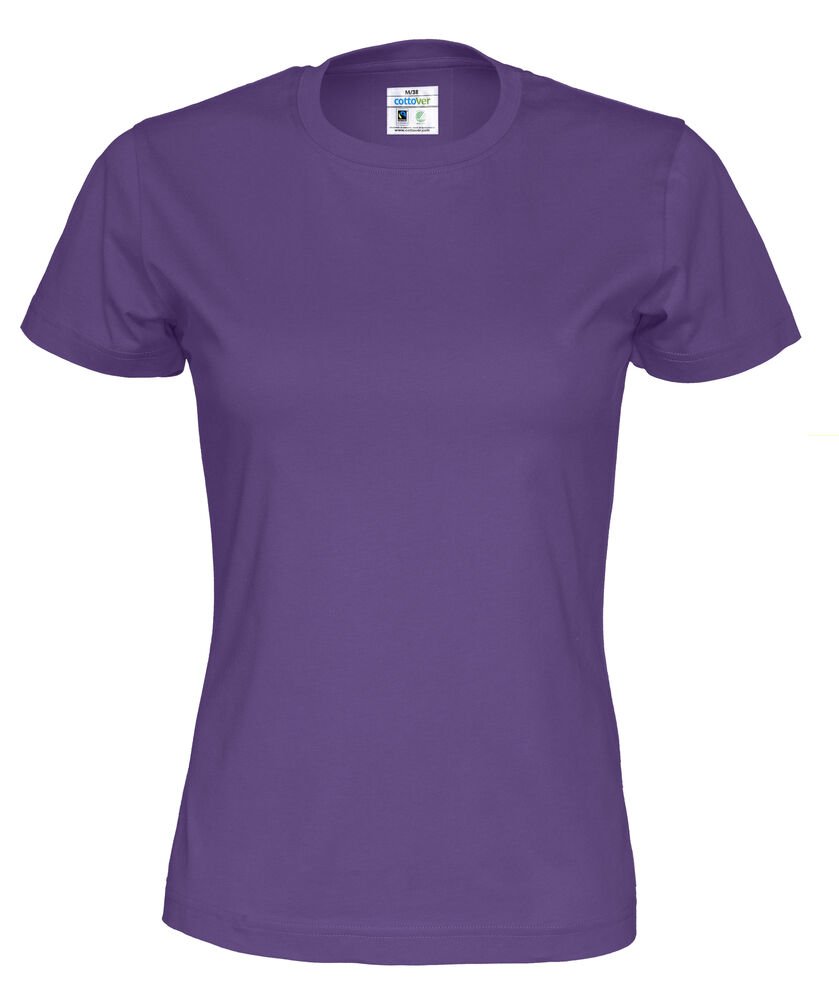T-SHIRT LADY - GOTS GECERTIFICEERD — Paars
