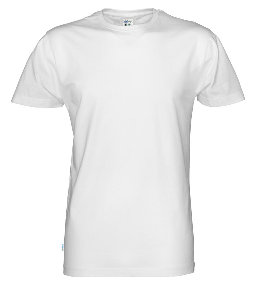 T-SHIRT MAN - GOTS GECERTIFICEERD — Wit