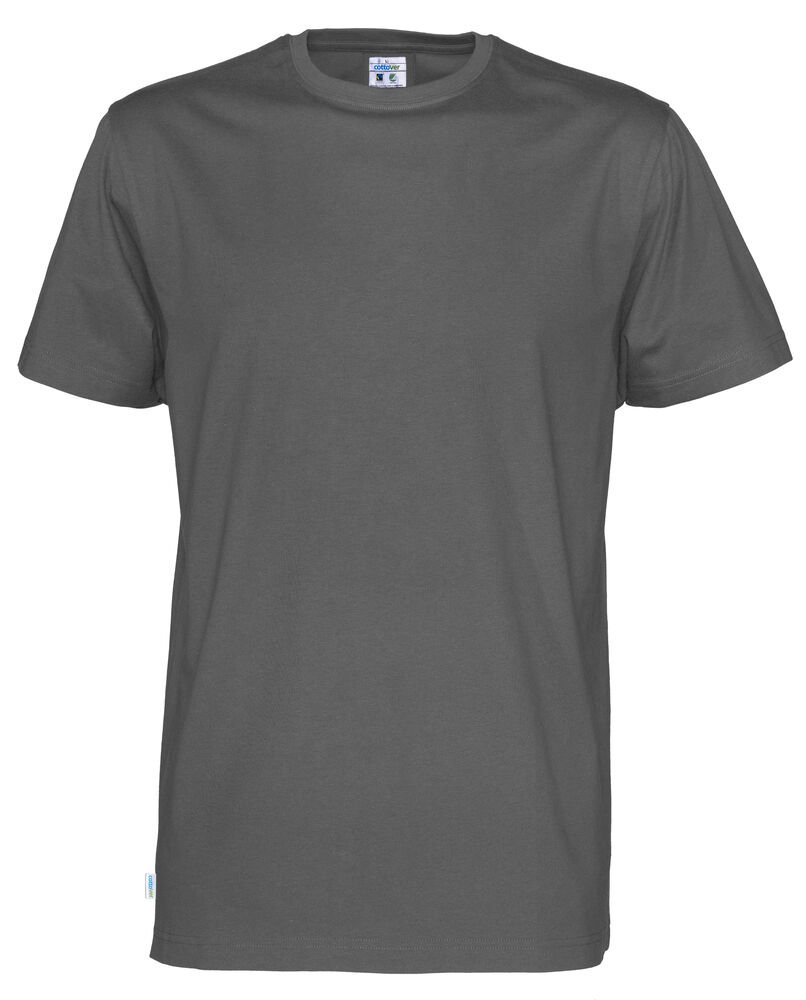T-SHIRT MAN - GOTS GECERTIFICEERD — Antraciet