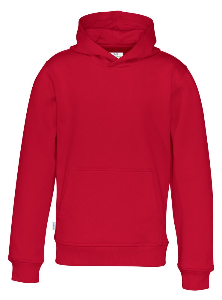HOODIE KID - GOTS GECERTIFICEERD — Rood