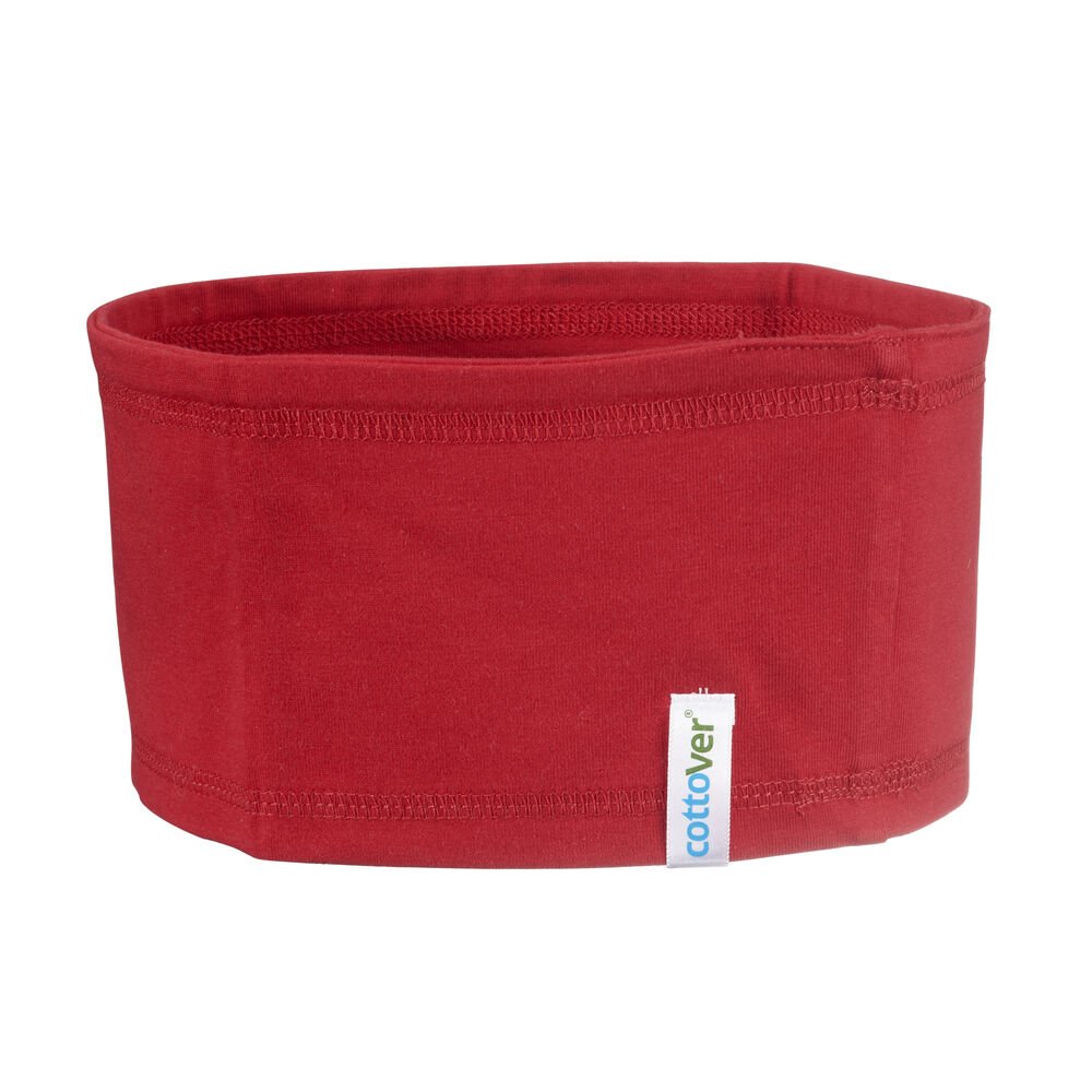 HAARBAND - GOTS GECERTIFICEERD — Rood
