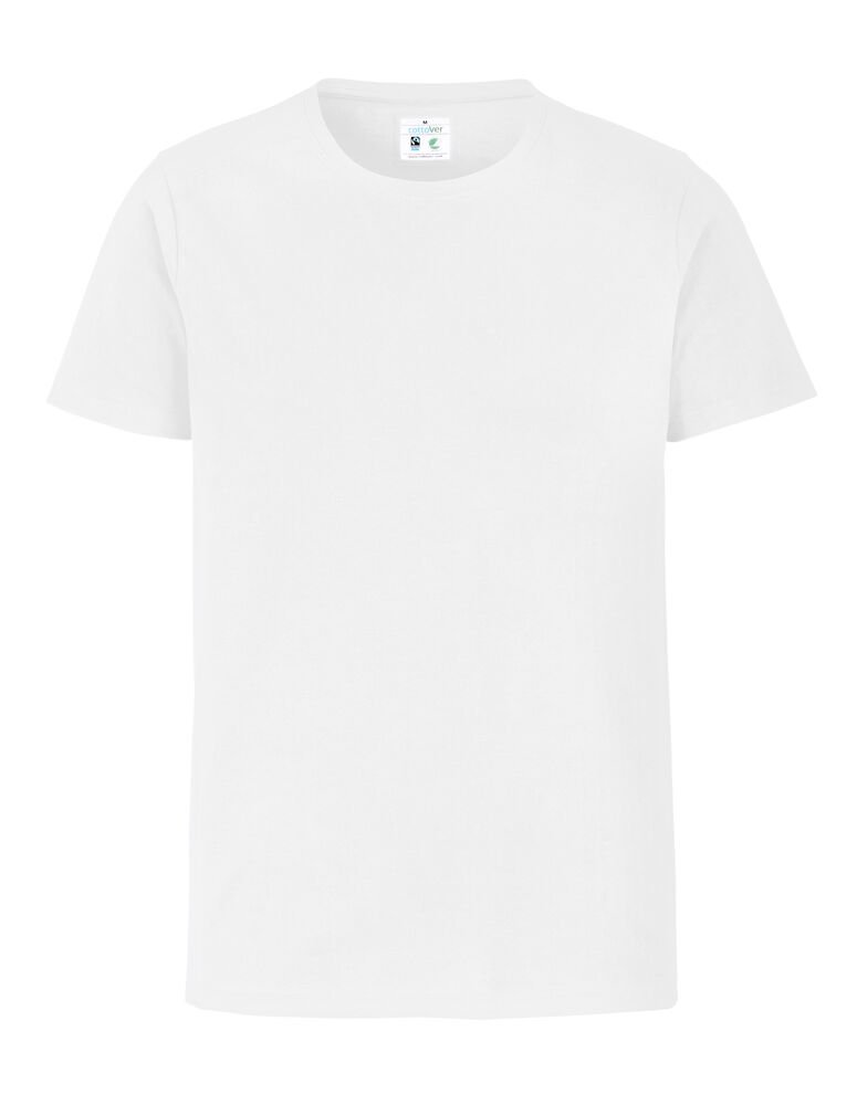 STRETCH R-NECK MAN - GOTS GECERTIFICEERD — Wit