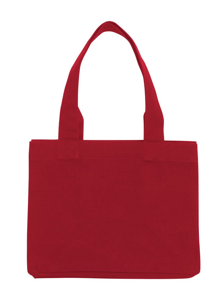 TOTE BAG HEAVY SMALL - GOTS GECERTIFICEERD — Rood