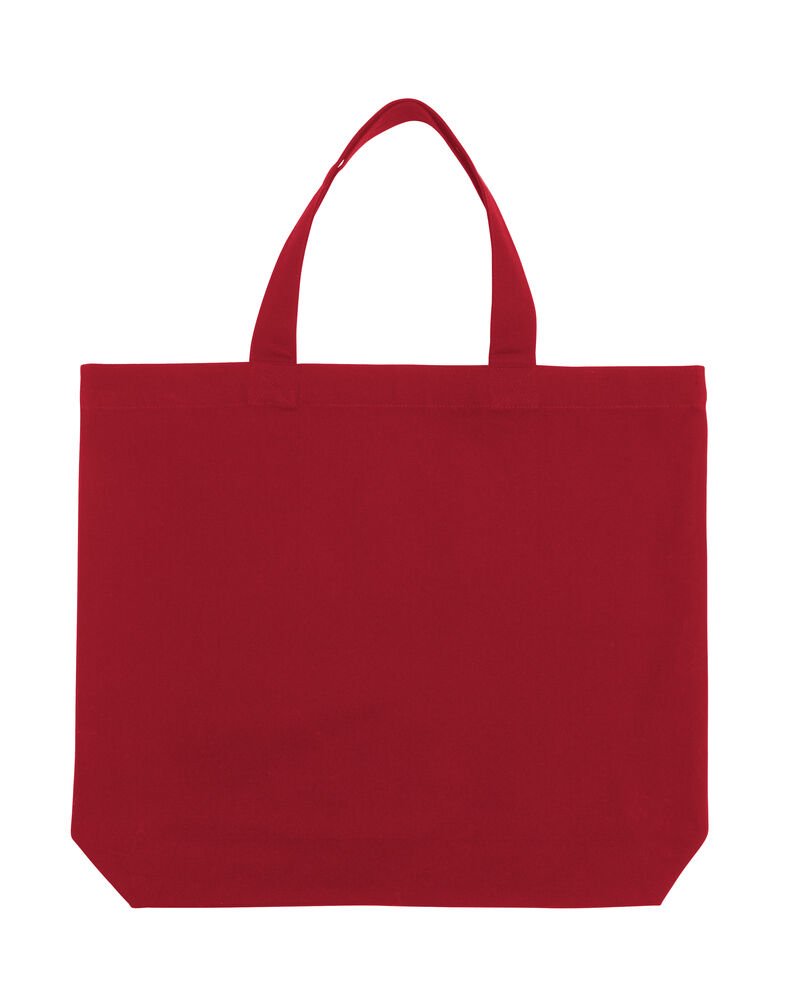 TOTE BAG HEAVY LARGE - GOTS GECERTIFICEERD — Rood