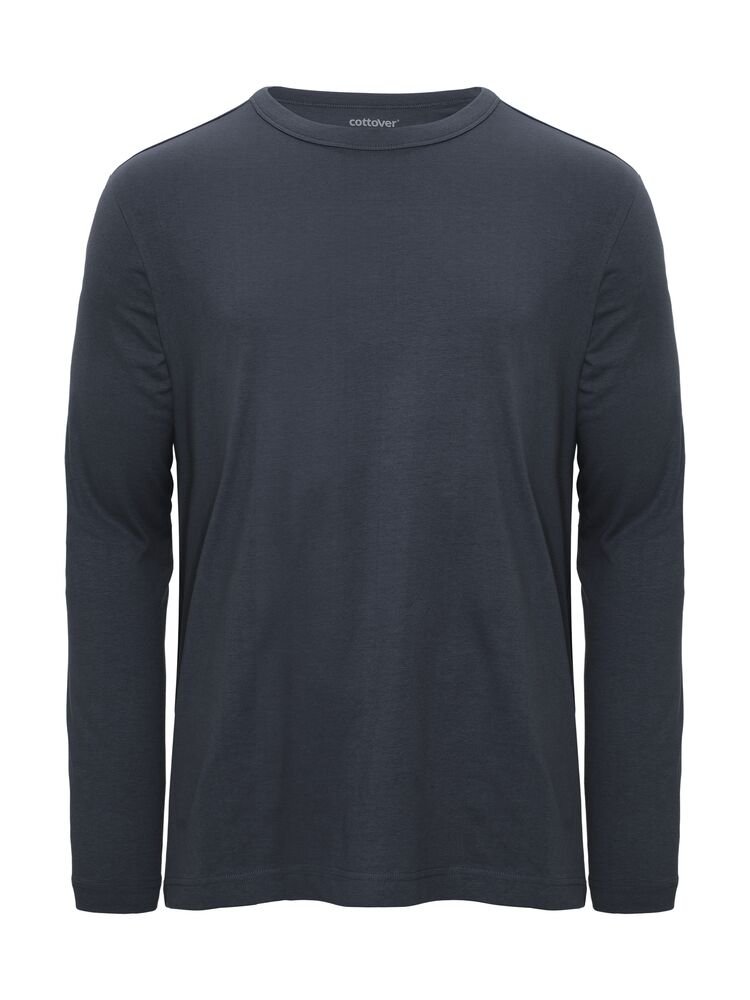 Relaxed T-shirt LS (GOTS) — Marine