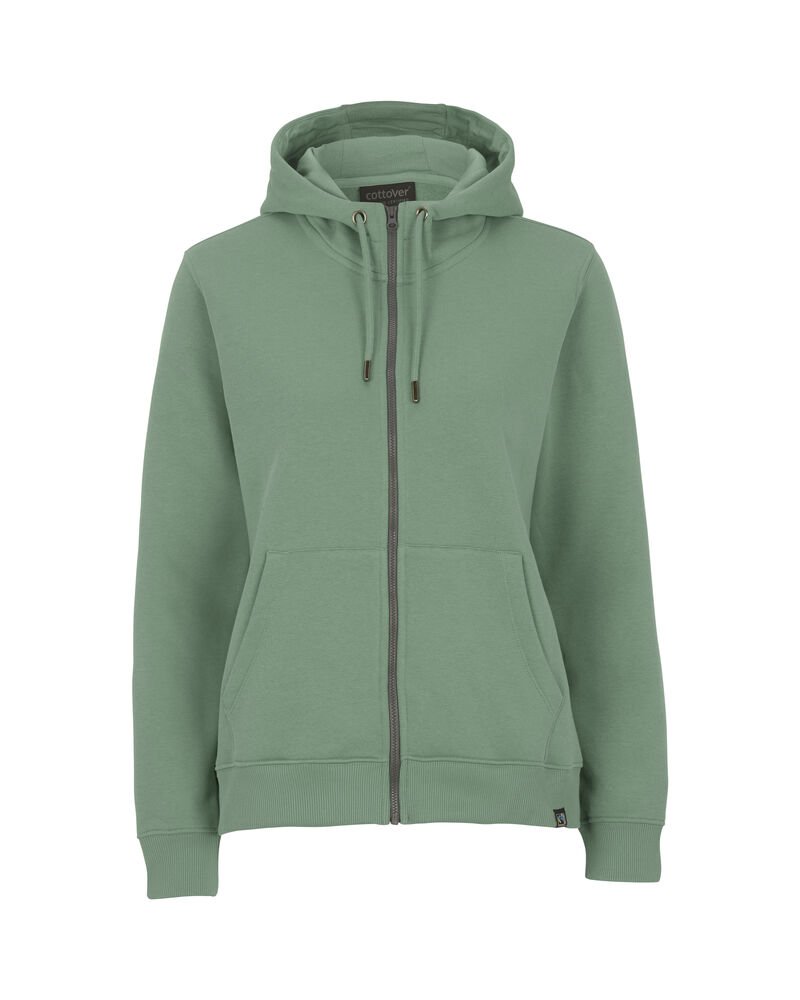 KEY FZ HOOD LADY — Vintage Groen