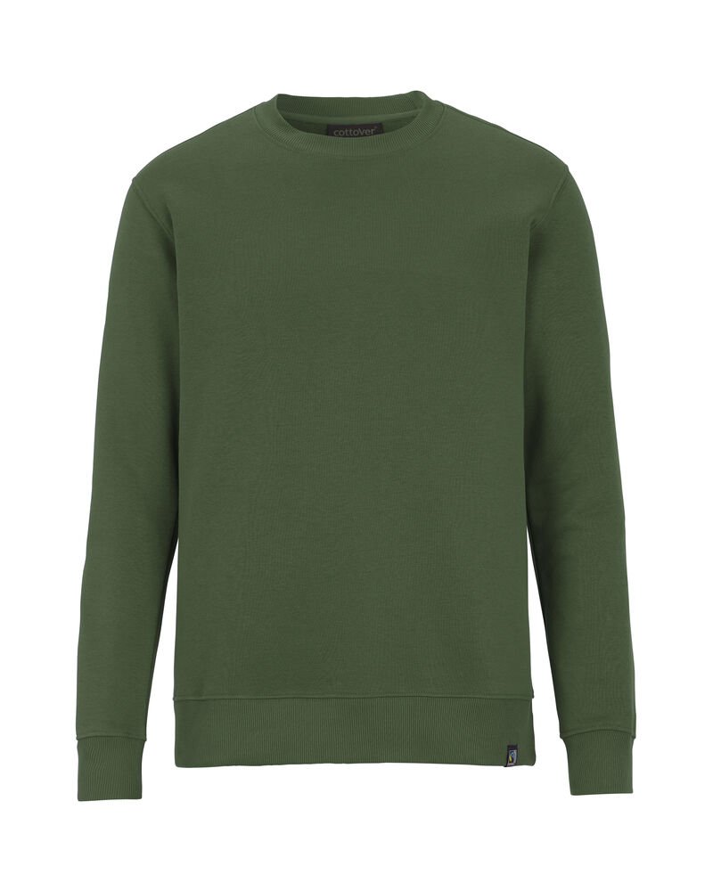 Key Crew Neck Unisex Sweatshirt — Donkergroen