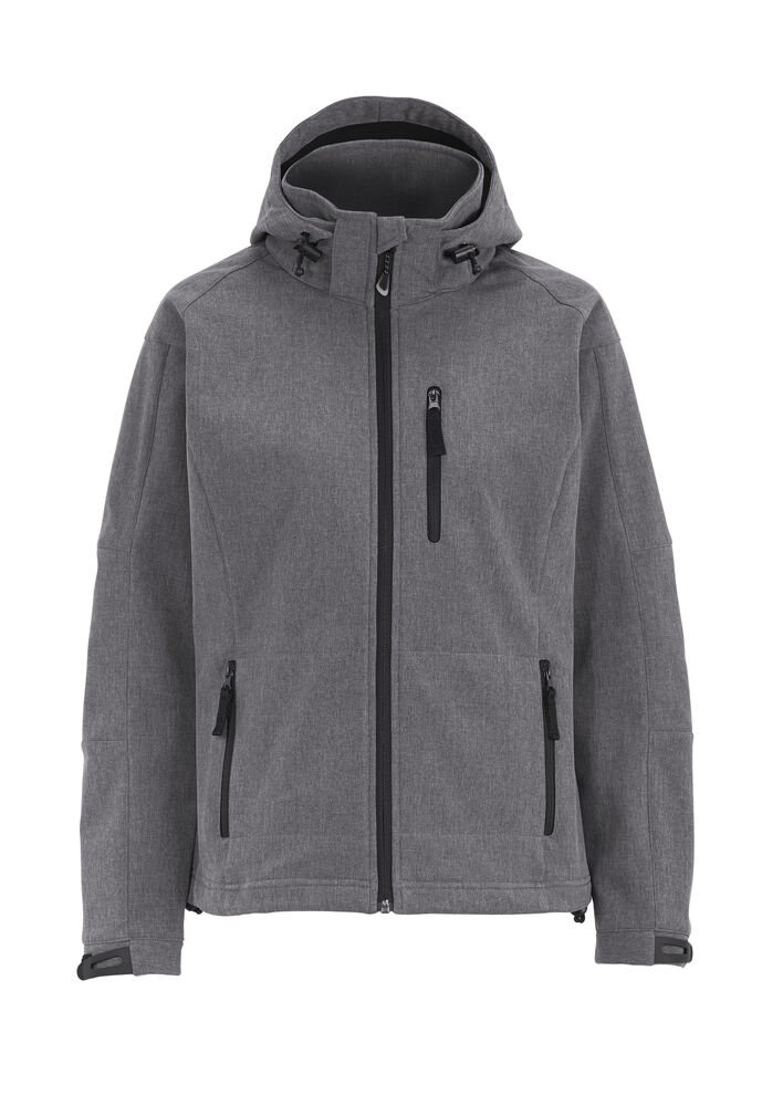SOFTSHELL TULSA LADY — Donker Grijs Mêlée