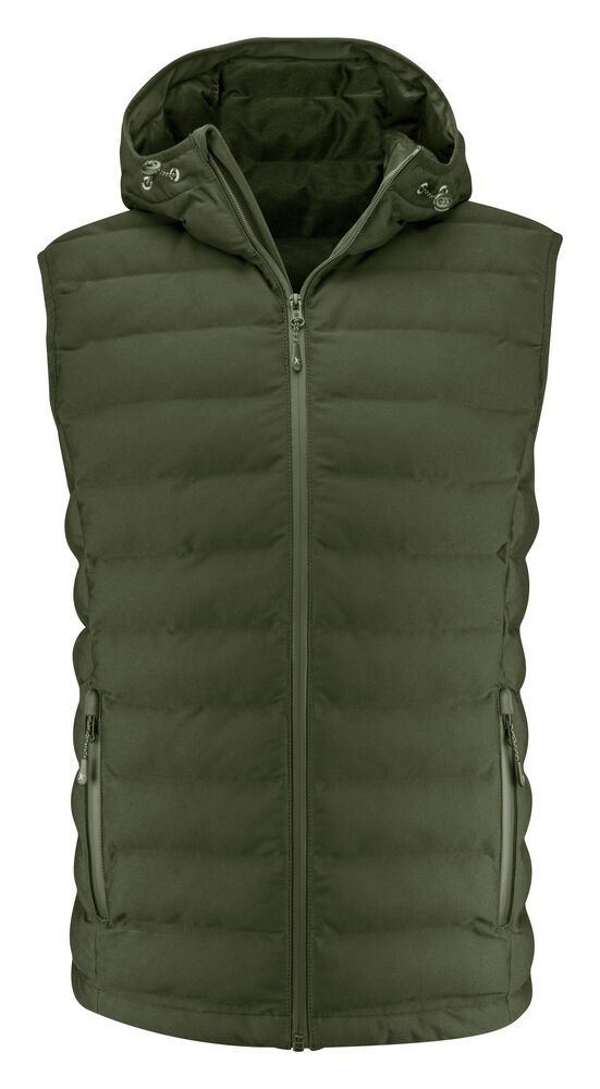 Woodlake Heights Bodywarmer Heren — Mosgroen