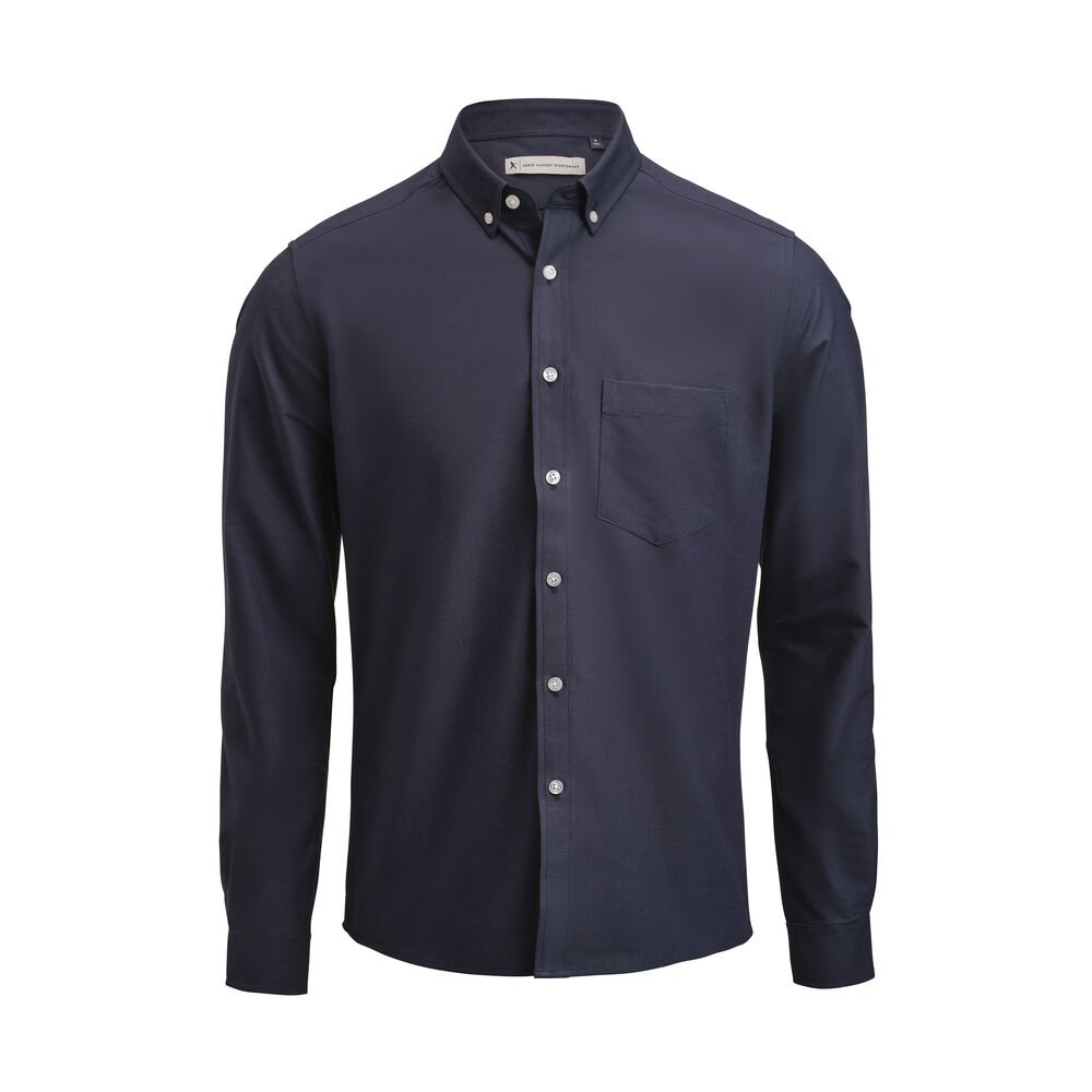 Allen Oxford Hemd Regular Fit Heren — Marine