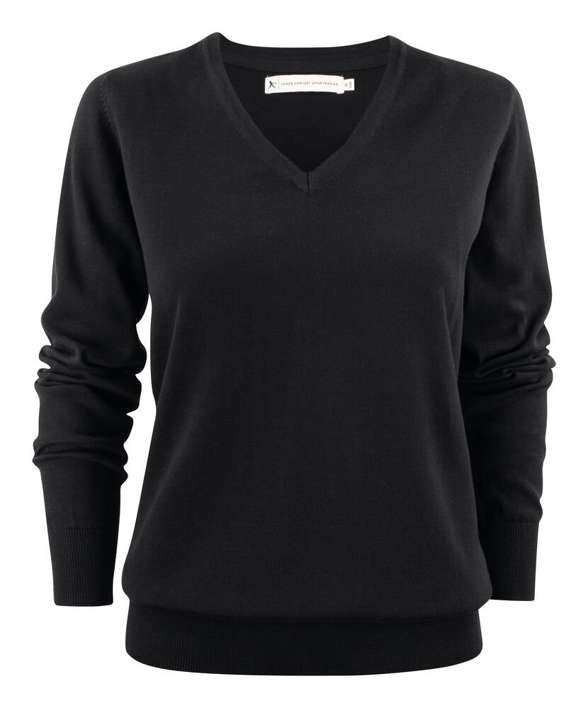 Ashland V  Gebreide Sweater Dames — Zwart