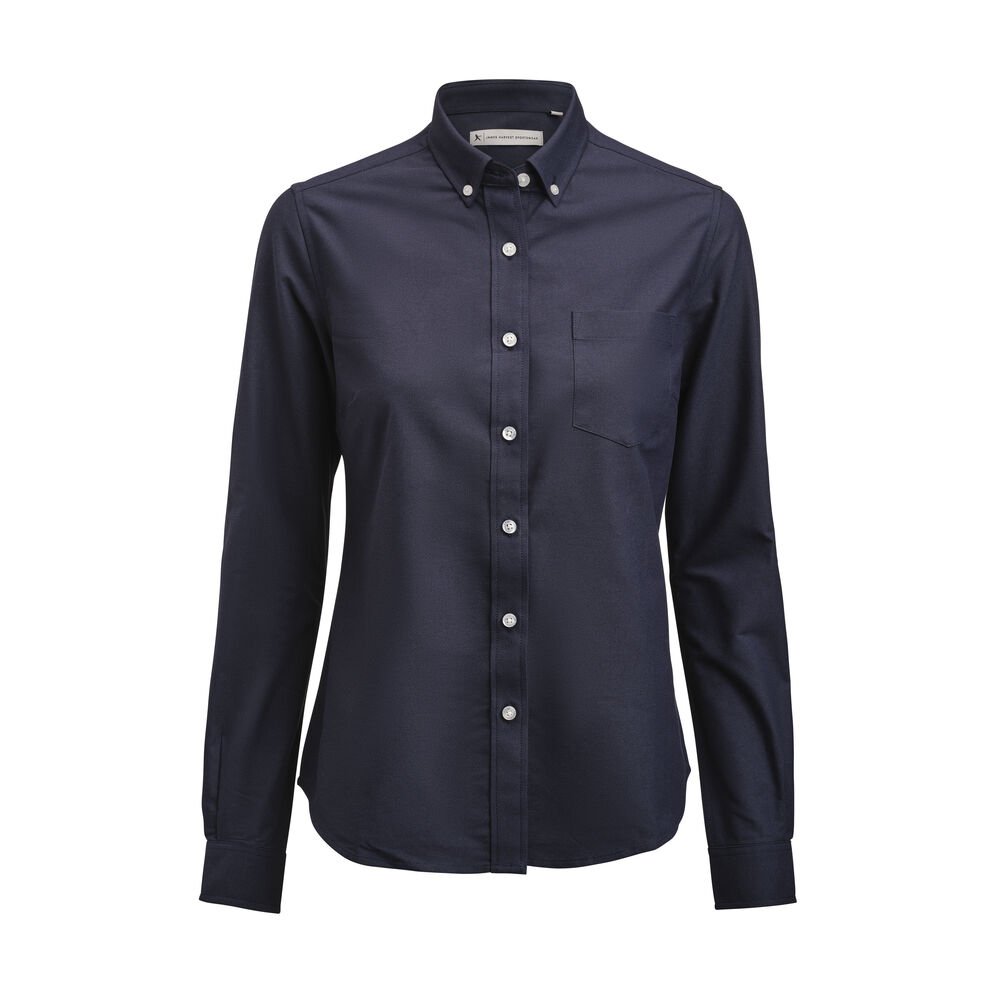 Allen Oxford Hemd Dames — Marine