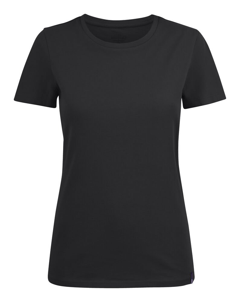 American U  T-Shirt Dames — Zwart