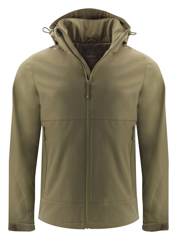 Lodgetown Softshell Jas Heren — Mosgroen