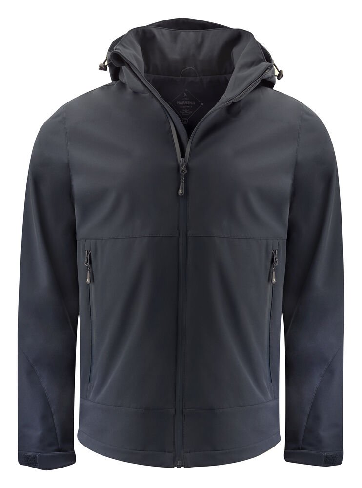 Lodgetown Softshell Jas Heren — Zwart