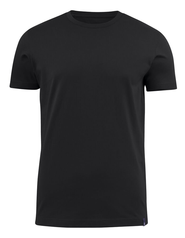 American U T-Shirt Heren — Zwart