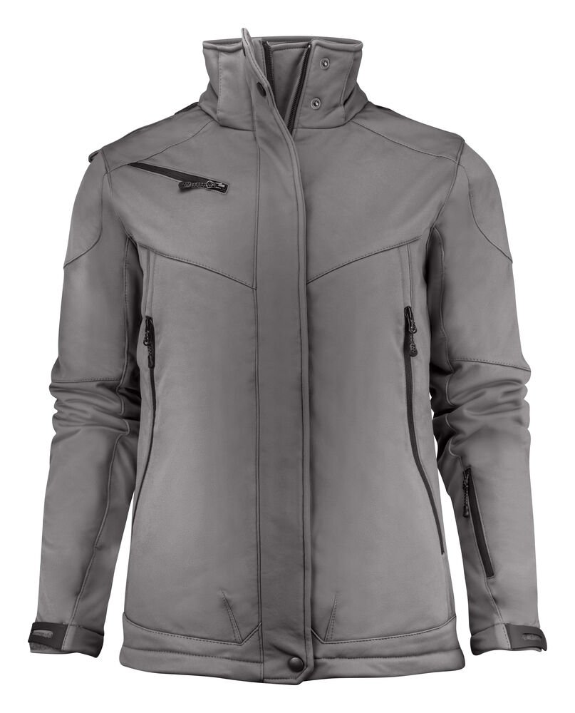 Skeleton Softshell Jas Dames — Staalgrijs