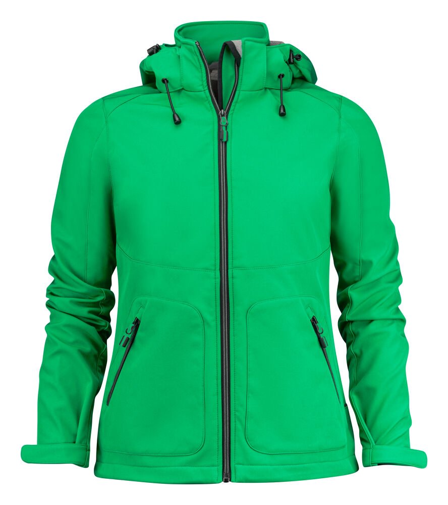 Karting Softshell Jas Dames — Frisgroen