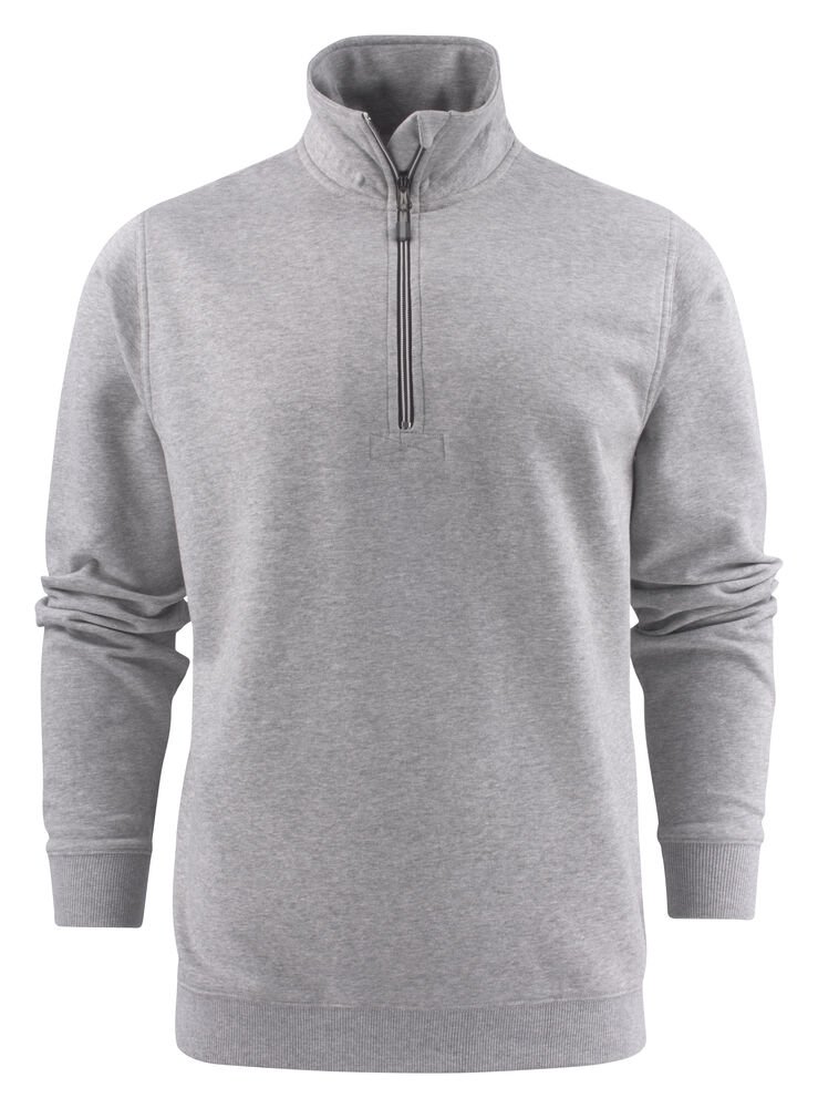 Rounders RSX Sweater Halve Rits Unisex — Grijs Mêlée