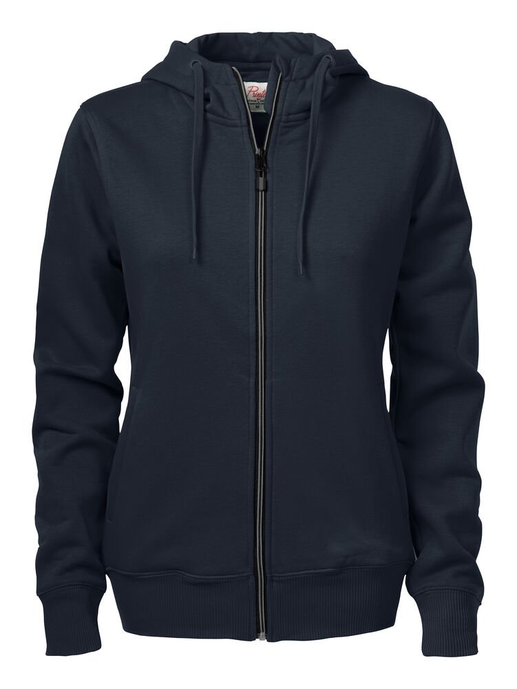 Overhead  Sweater Volledige Rits Dames — Donker Marine