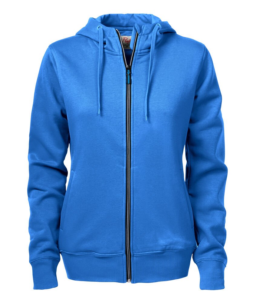 Overhead  Sweater Volledige Rits Dames — Oceaan Blauw