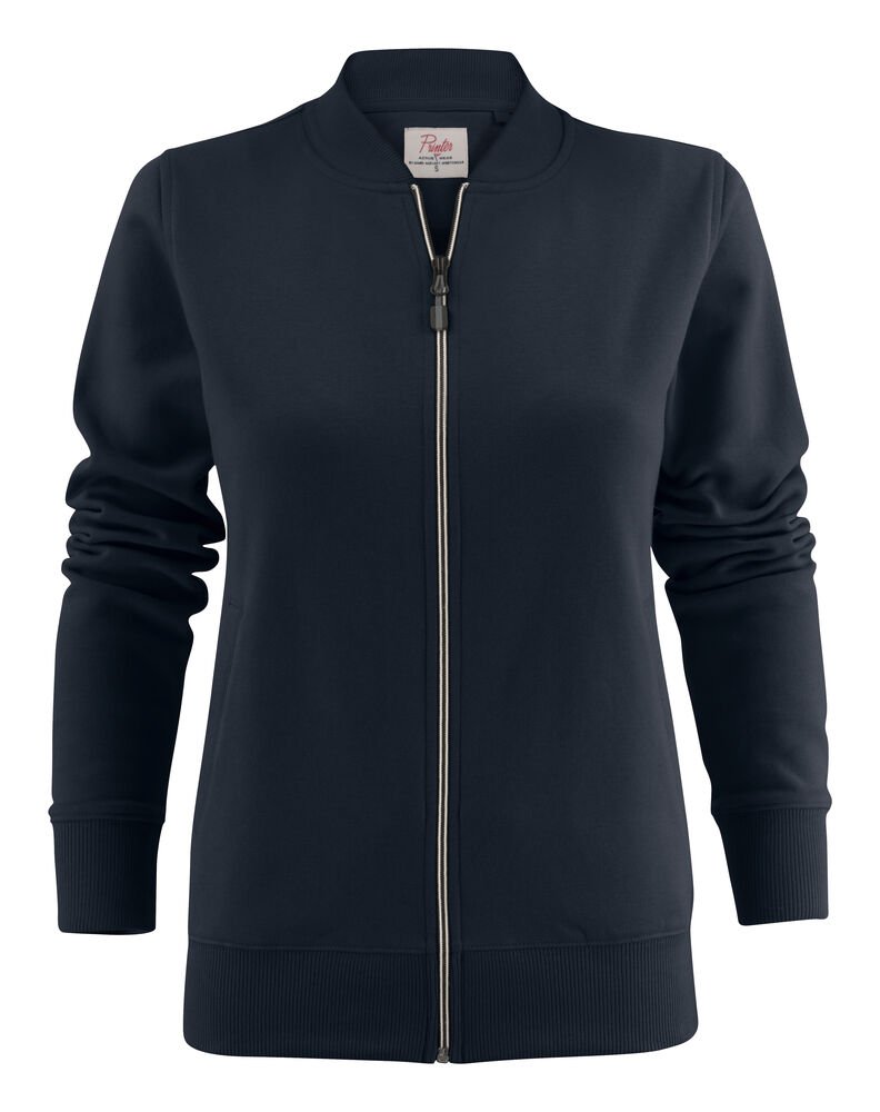 Javelin Sweater Volledige Rits Dames — Donker Marine