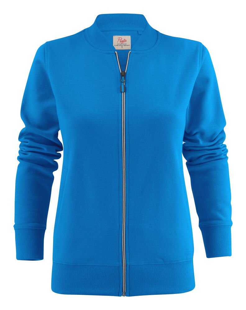 Javelin Sweater Volledige Rits Dames — Oceaan Blauw
