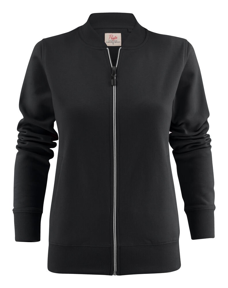 Javelin Sweater Volledige Rits Dames — Zwart