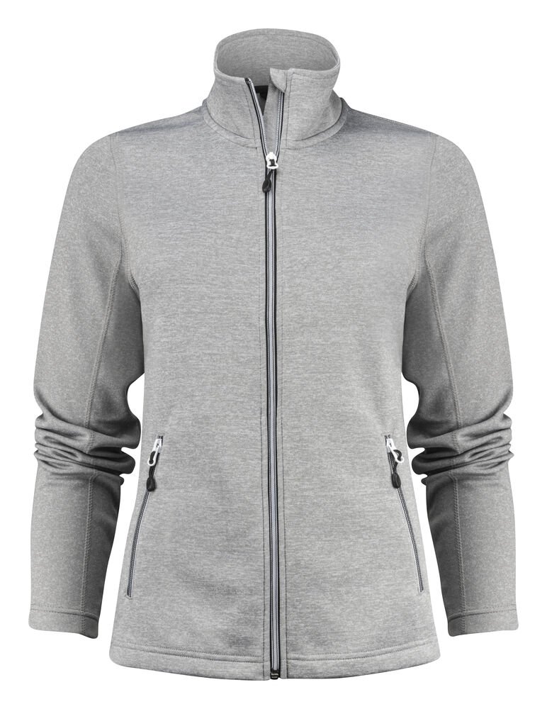 Powerslide Sweater Volledige Rits Dames — Grijs Mêlée