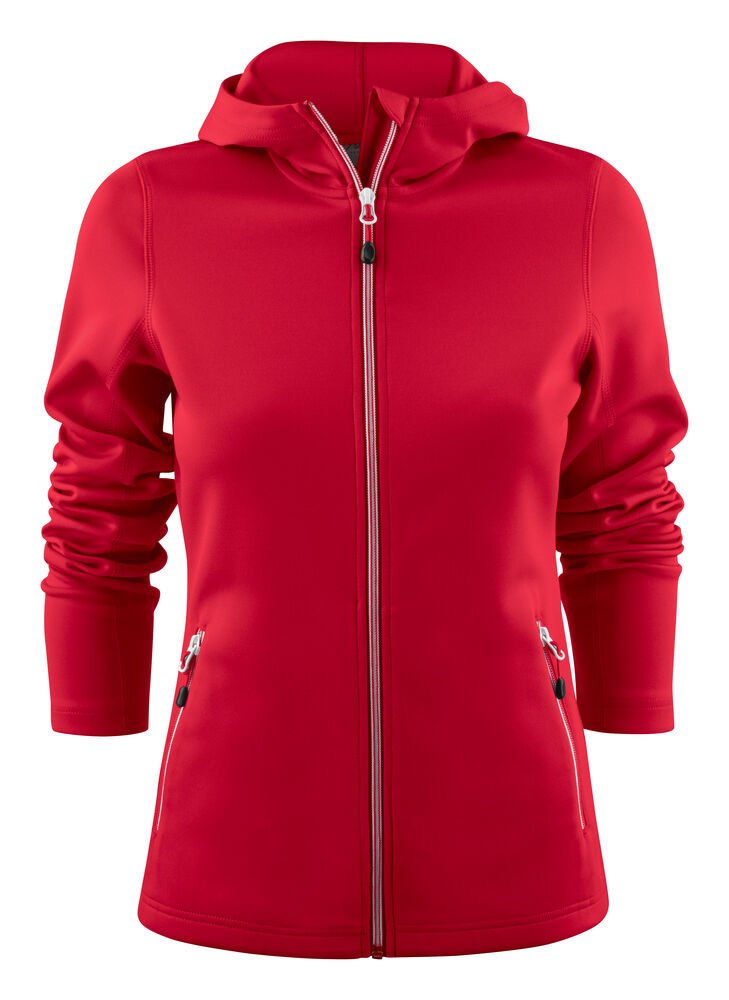 Layback Hoodie Dames — Rood
