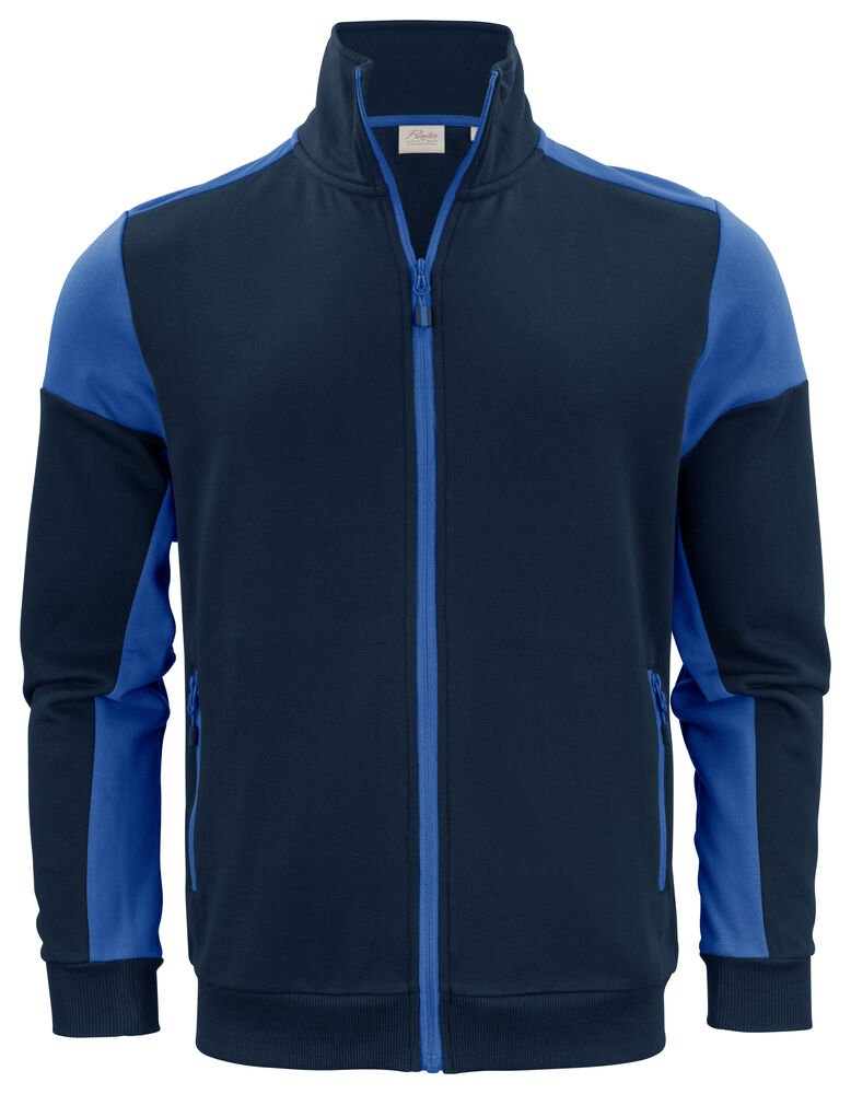 Prime Sweater Volledige Rits Heren — Marine/Kobalt