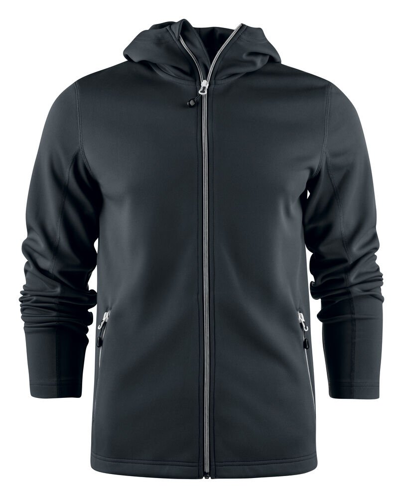 Layback Hoodie Heren — Zwart