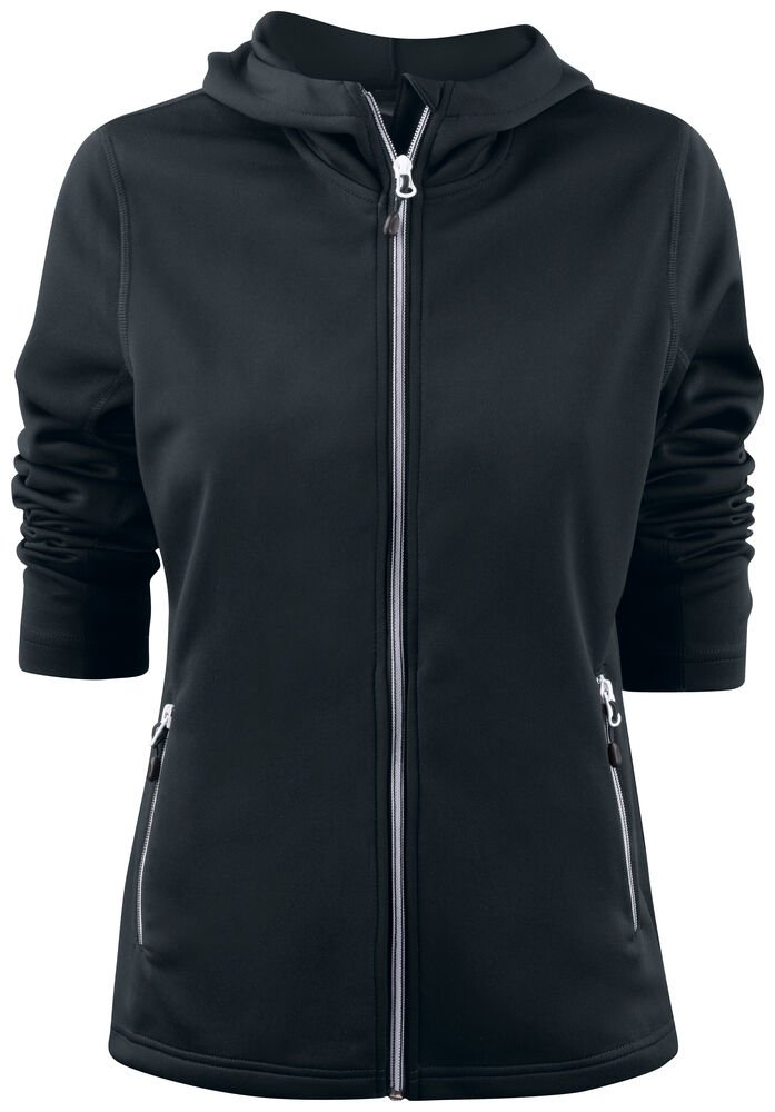 Layback Hoodie Dames — Zwart