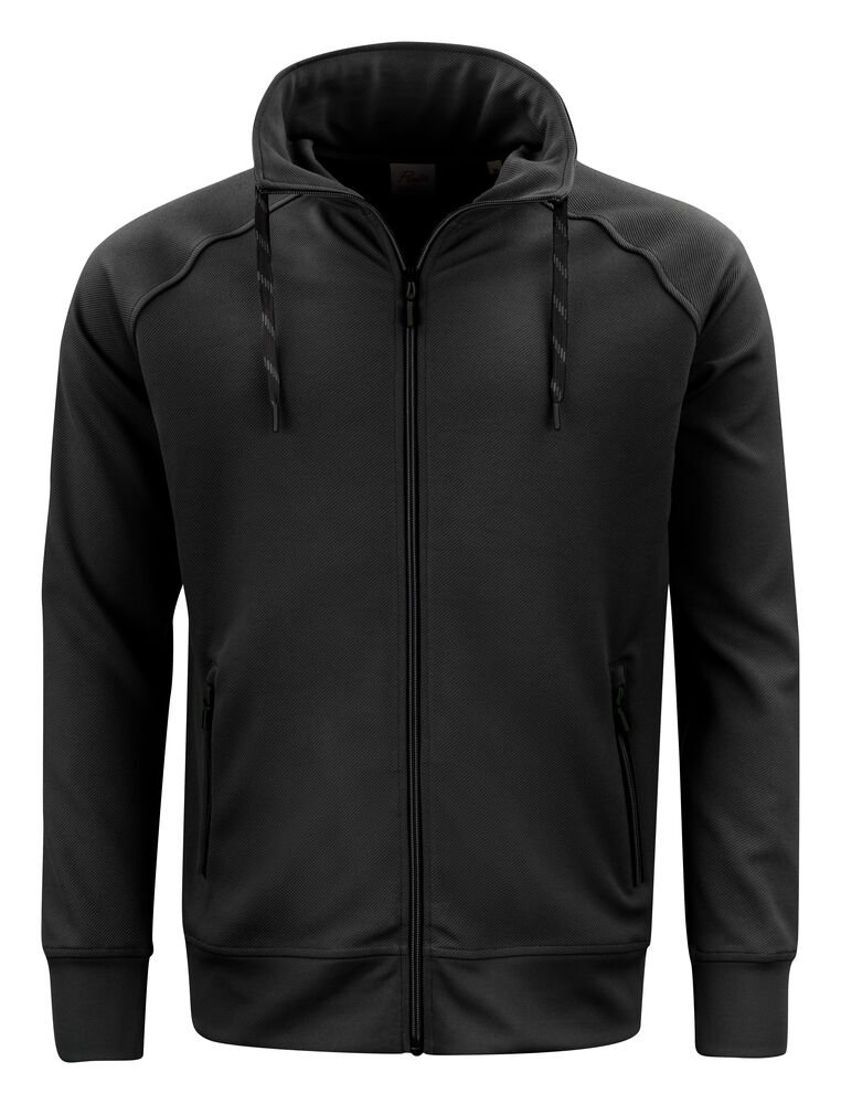 Jog RSX  Sweater Volledige Rits Heren — Zwart