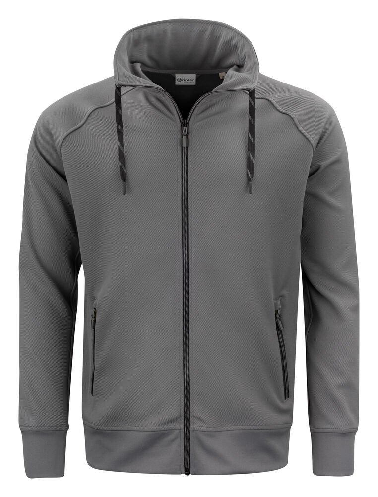 Jog RSX  Sweater Volledige Rits Heren — Staalgrijs