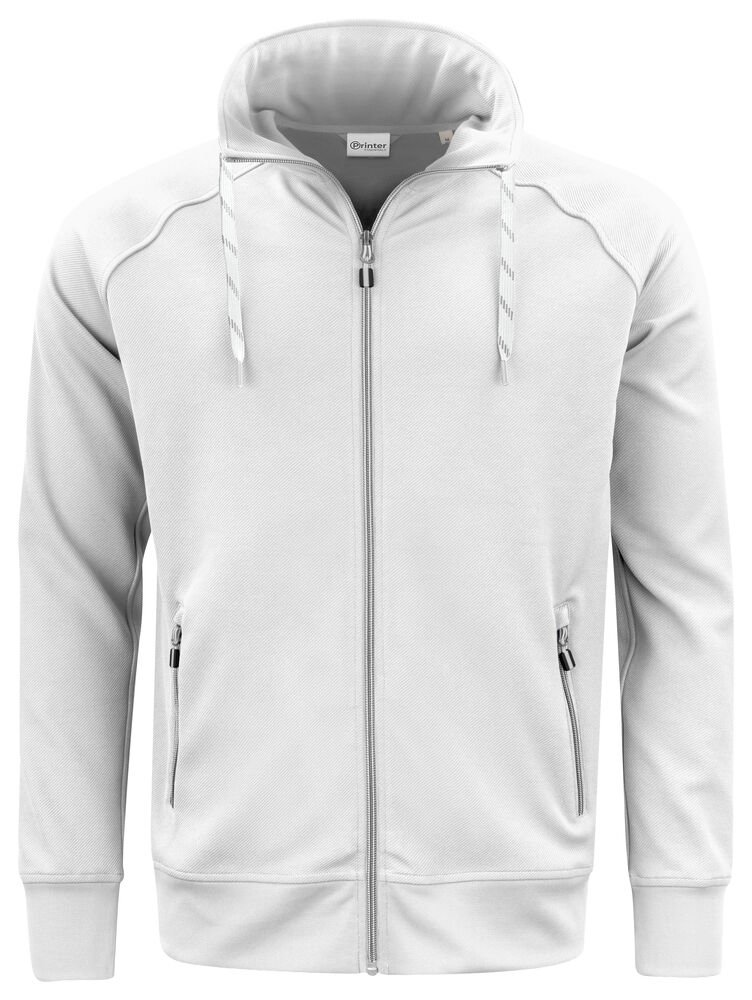 Jog RSX  Sweater Volledige Rits Heren — Wit