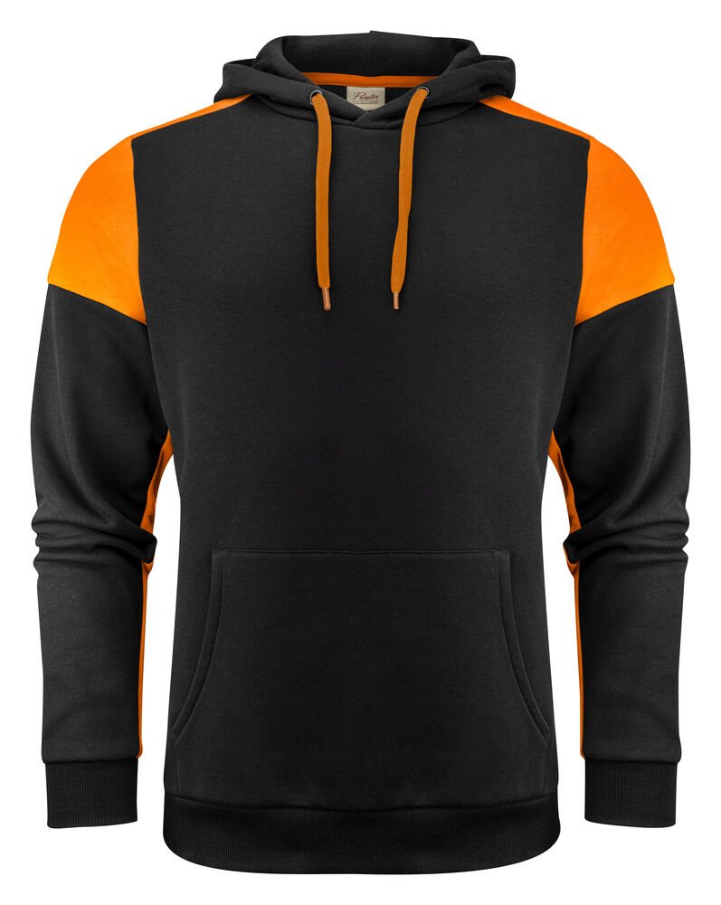 Prime Hoodie Unisex — Zwart/Oranje