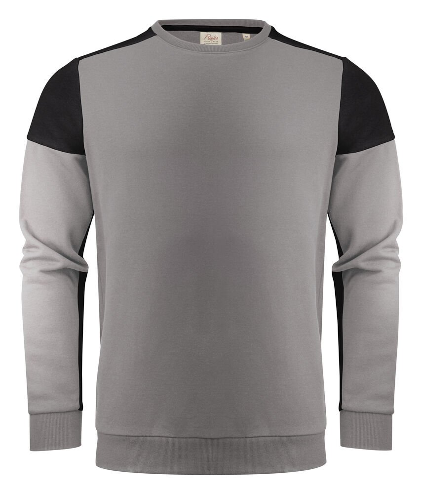 Prime Crewneck Sweater Unisex — Staalgrijs/Zwart