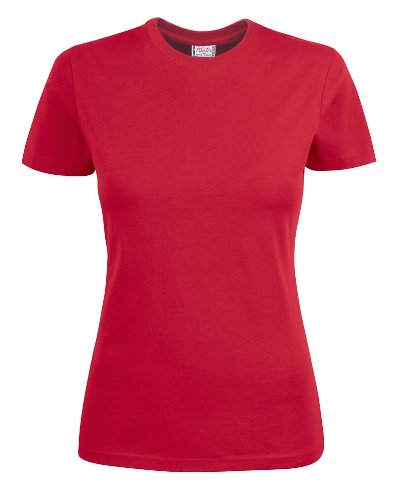 Heavy T T-Shirt Dames — Rood