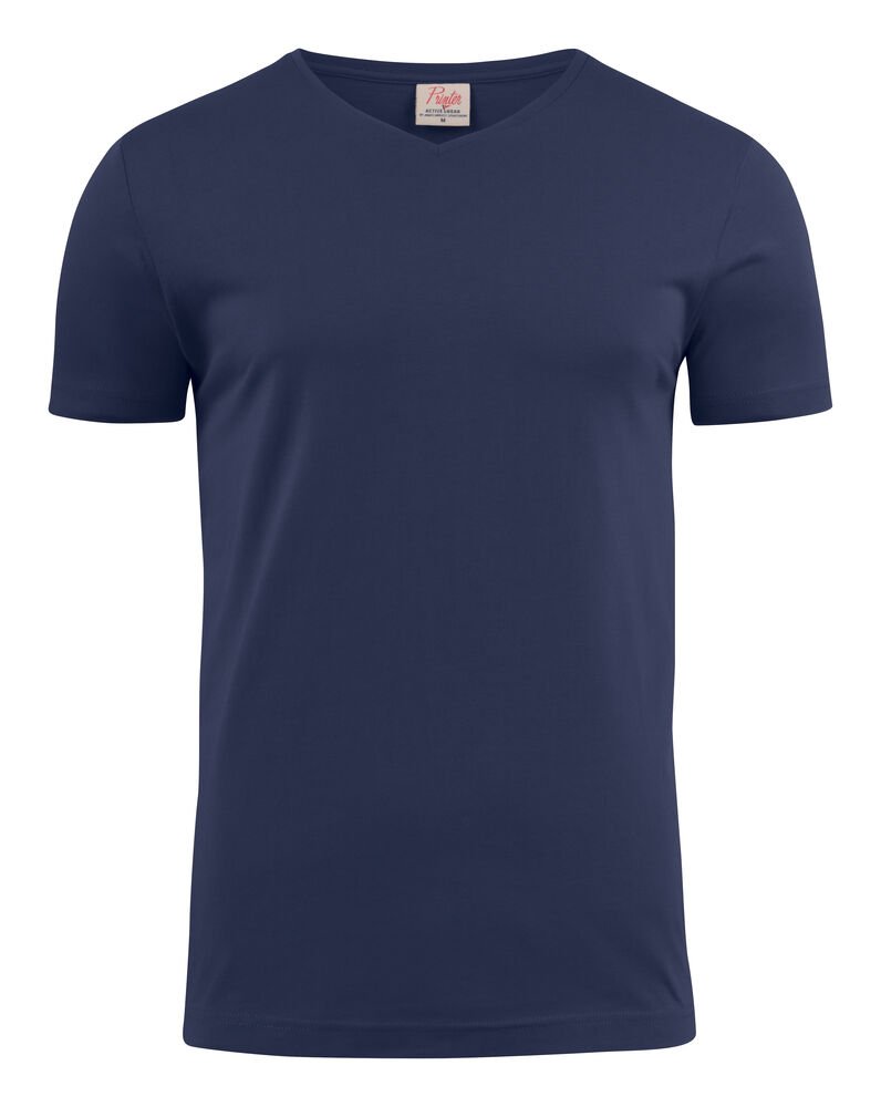 Heavy V-neck T-Shirt Heren — Marine